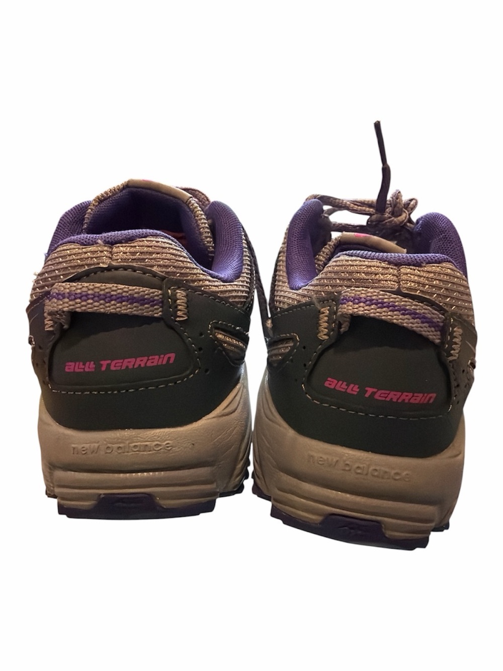 New Balance Women's Trail Runners in Gray with Purple Accents - Picture 5 of 5